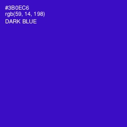 #3B0EC6 - Dark Blue Color Image